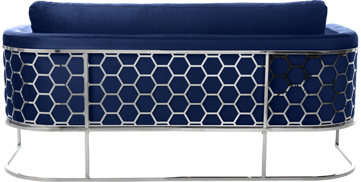 Casa Navy Velvet Sofa - Just Furniture (PA) - Multi Location