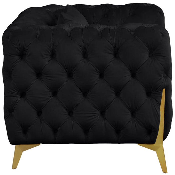 Kingdom Black Velvet Chair - Just Furniture (PA) - Multi Location