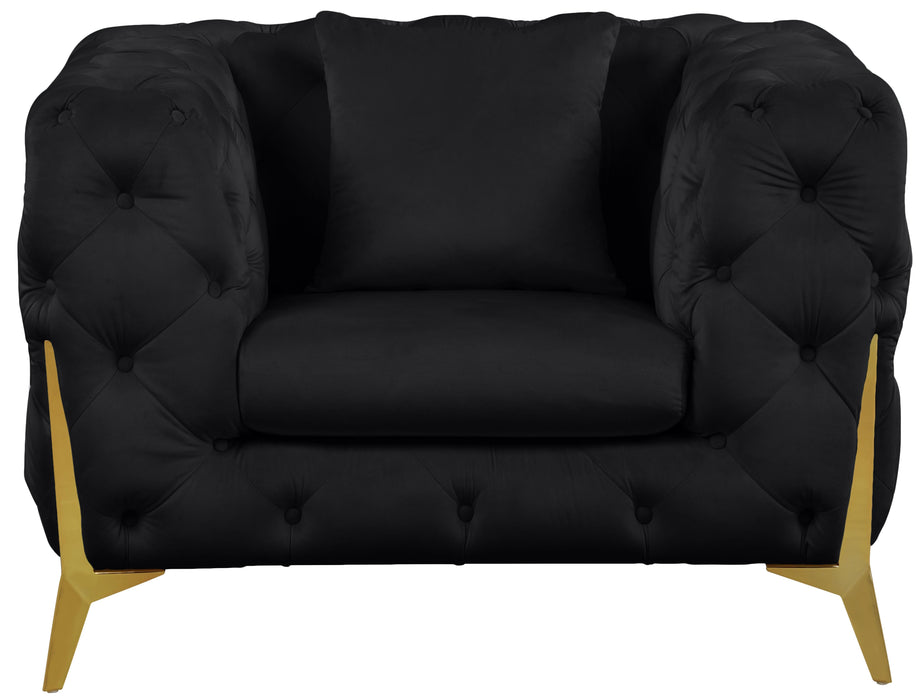 Kingdom Black Velvet Chair - Just Furniture (PA) - Multi Location