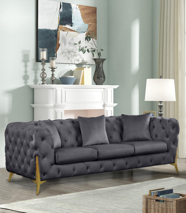 Kingdom Grey Velvet Sofa - Just Furniture (PA) - Multi Location