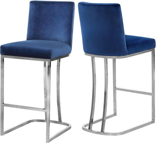 Heidi Navy Velvet Stool - Just Furniture (PA) - Multi Location