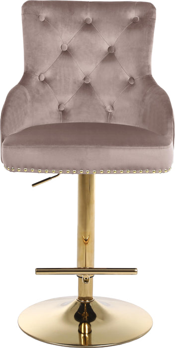 Claude Pink Velvet Adjustable Stool - Just Furniture (PA) - Multi Location
