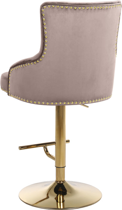 Claude Pink Velvet Adjustable Stool - Just Furniture (PA) - Multi Location