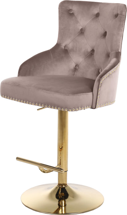 Claude Pink Velvet Adjustable Stool - Just Furniture (PA) - Multi Location
