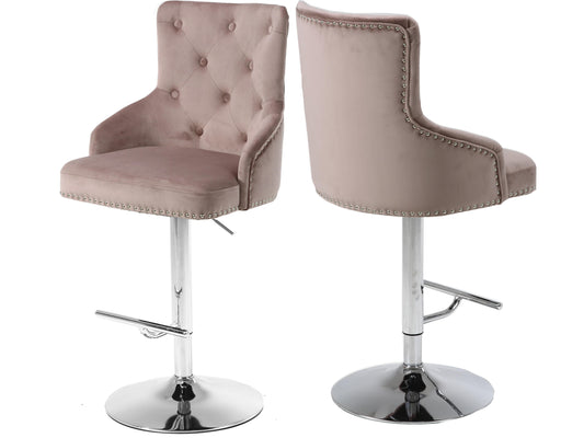 Claude Pink Velvet Adjustable Stool - Just Furniture (PA) - Multi Location