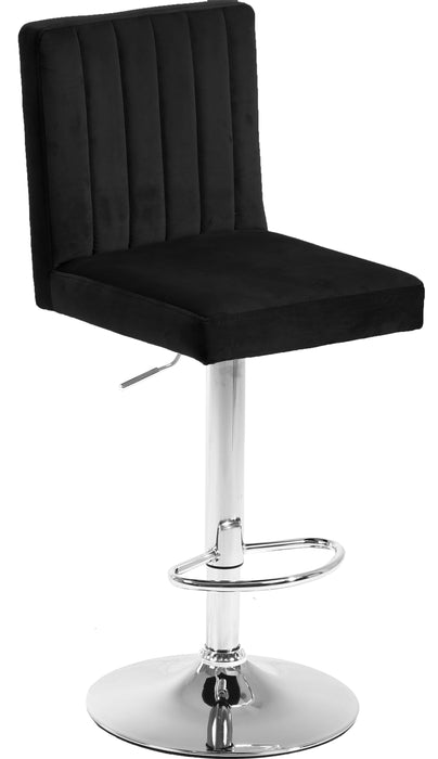 Joel Black Velvet Adjustable Stool - Just Furniture (PA) - Multi Location