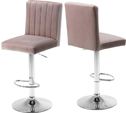 Joel Pink Velvet Adjustable Stool - Just Furniture (PA) - Multi Location