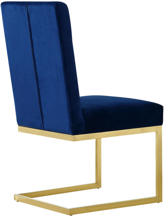 Cameron Navy Velvet Dining Chair - Just Furniture (PA) - Multi Location