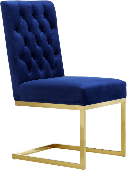 Cameron Navy Velvet Dining Chair - Just Furniture (PA) - Multi Location