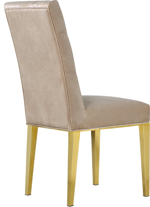 Capri Beige Velvet Dining Chair - Just Furniture (PA) - Multi Location