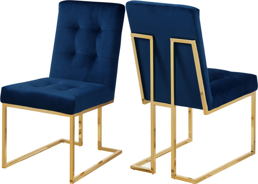 Pierre Navy Velvet Dining Chair - Just Furniture (PA) - Multi Location