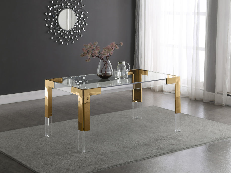 Casper Rich Gold Dining Table - Just Furniture (PA) - Multi Location