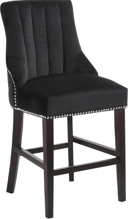 Oxford Black Velvet Stool - Just Furniture (PA) - Multi Location