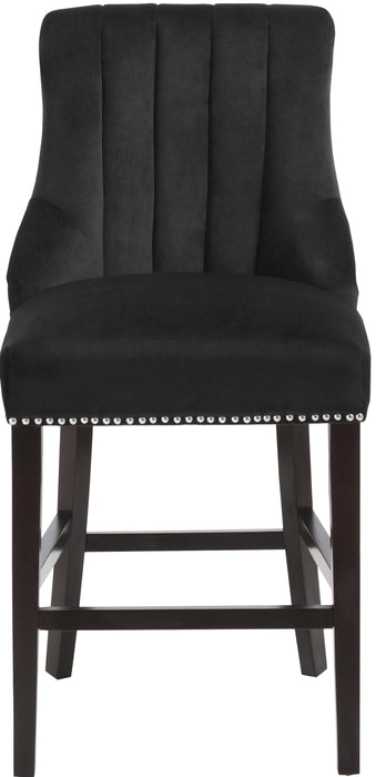 Oxford Black Velvet Stool - Just Furniture (PA) - Multi Location