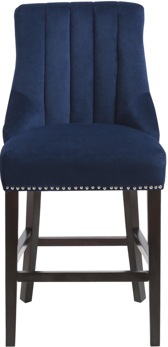Oxford Navy Velvet Stool - Just Furniture (PA) - Multi Location