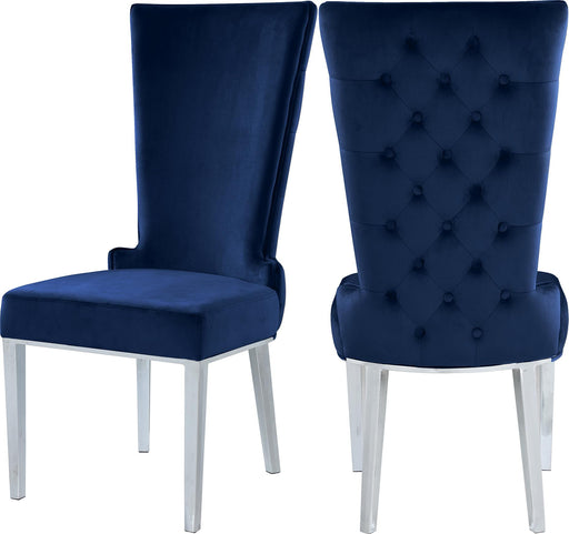 Serafina Navy Velvet Dining Chair - Just Furniture (PA) - Multi Location