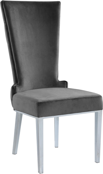 Serafina Grey Velvet Dining Chair - Just Furniture (PA) - Multi Location