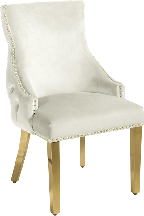 Tuft Cream Velvet Dining Chair - Just Furniture (PA) - Multi Location