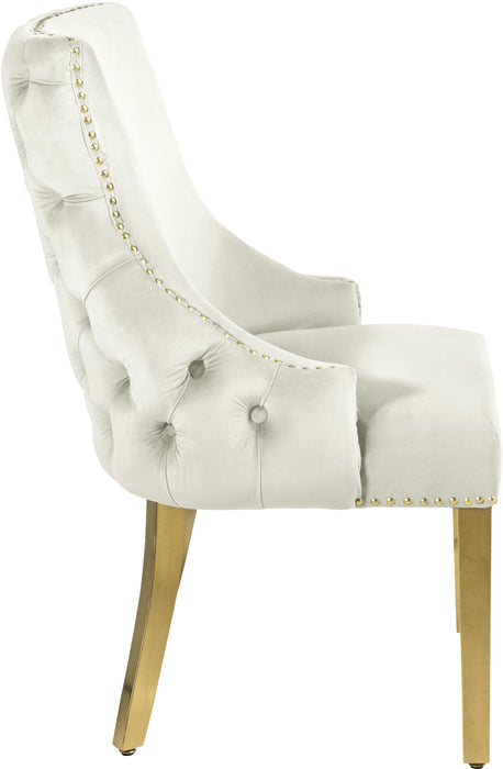 Tuft Cream Velvet Dining Chair - Just Furniture (PA) - Multi Location