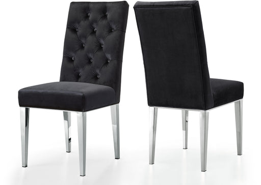 Juno Black Velvet Dining Chair - Just Furniture (PA) - Multi Location