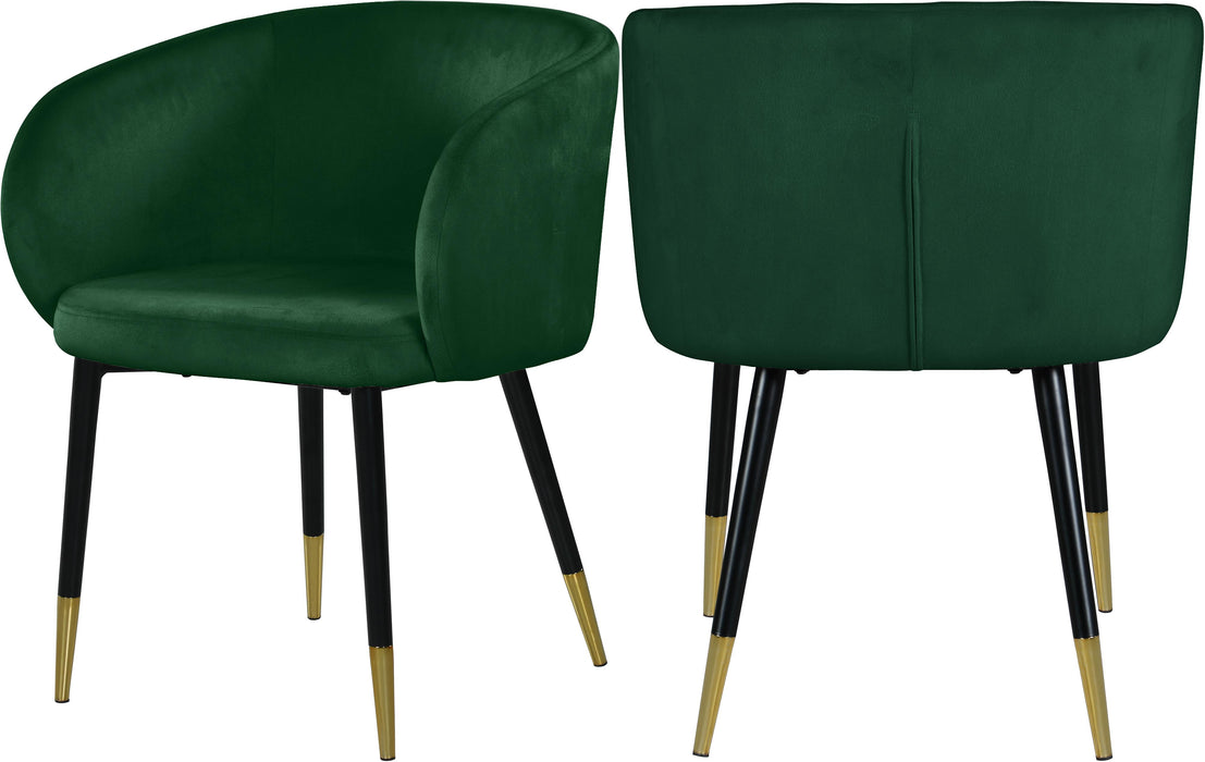 Louise Green Velvet Dining Chair - Just Furniture (PA) - Multi Location