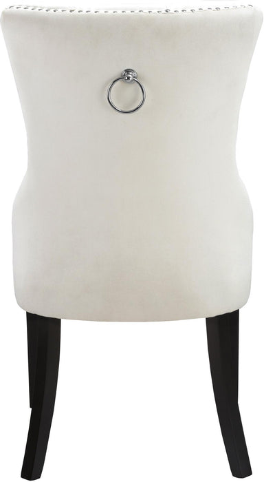 Nikki Cream Velvet Dining Chair - Just Furniture (PA) - Multi Location