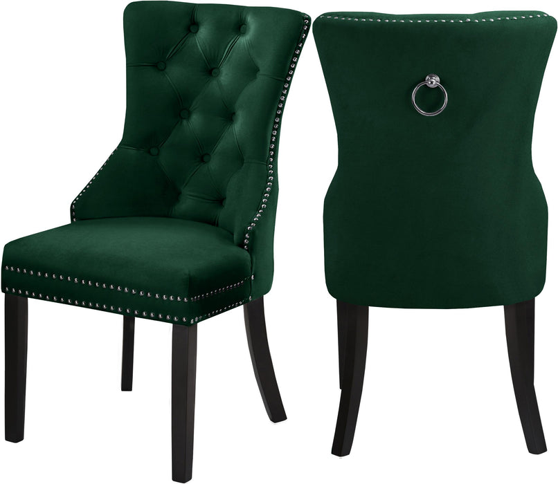 Nikki Green Velvet Dining Chair - Just Furniture (PA) - Multi Location