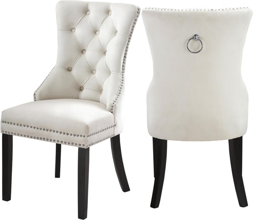 Nikki Cream Velvet Dining Chair - Just Furniture (PA) - Multi Location