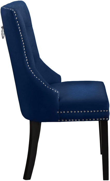 Nikki Navy Velvet Dining Chair - Just Furniture (PA) - Multi Location
