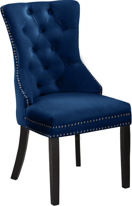 Nikki Navy Velvet Dining Chair - Just Furniture (PA) - Multi Location