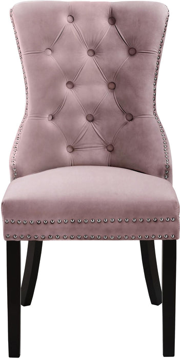 Nikki Pink Velvet Dining Chair - Just Furniture (PA) - Multi Location
