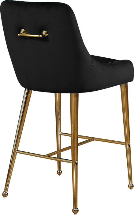 Owen Black Velvet Stool - Just Furniture (PA) - Multi Location