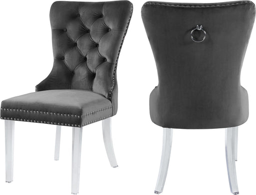 Miley Grey Velvet Dining Chair - Just Furniture (PA) - Multi Location