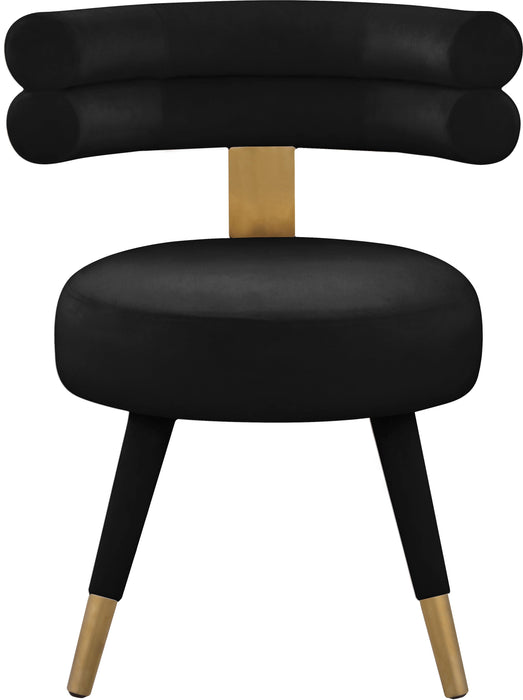 Fitzroy Black Velvet Dining Chair - Just Furniture (PA) - Multi Location