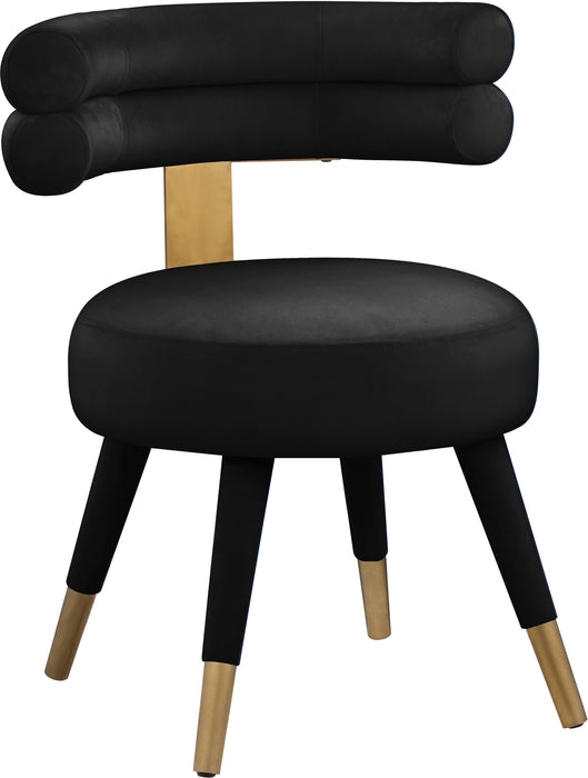 Fitzroy Black Velvet Dining Chair - Just Furniture (PA) - Multi Location
