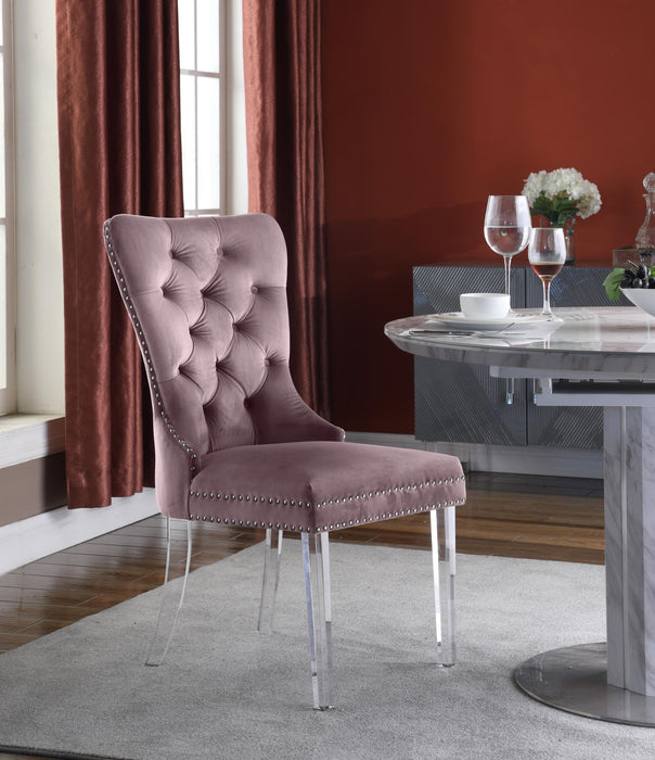 Miley Pink Velvet Dining Chair - Just Furniture (PA) - Multi Location