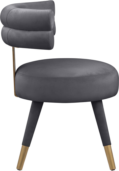 Fitzroy Grey Velvet Dining Chair - Just Furniture (PA) - Multi Location