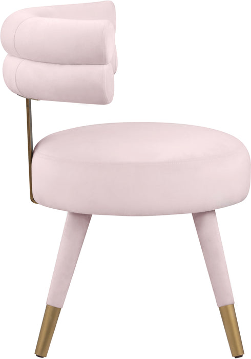 Fitzroy Pink Velvet Dining Chair - Just Furniture (PA) - Multi Location