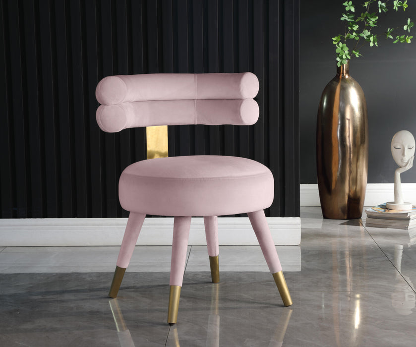 Fitzroy Pink Velvet Dining Chair - Just Furniture (PA) - Multi Location