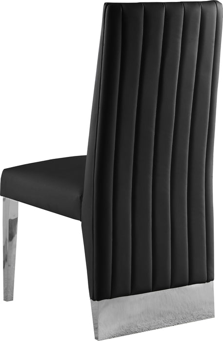 Porsha Black Faux Leather Dining Chair - Just Furniture (PA) - Multi Location
