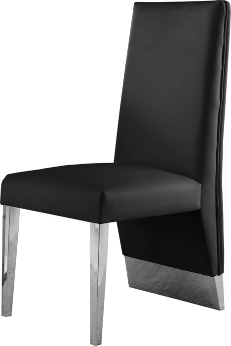 Porsha Black Faux Leather Dining Chair - Just Furniture (PA) - Multi Location