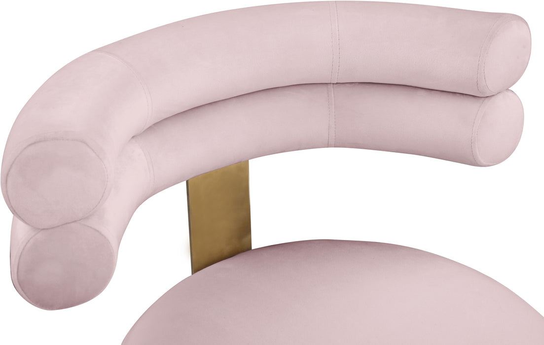 Fitzroy Pink Velvet Dining Chair - Just Furniture (PA) - Multi Location