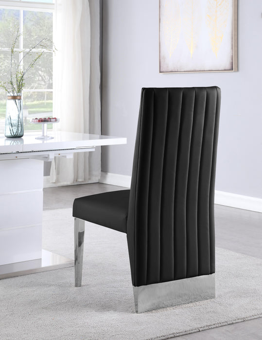 Porsha Black Faux Leather Dining Chair - Just Furniture (PA) - Multi Location