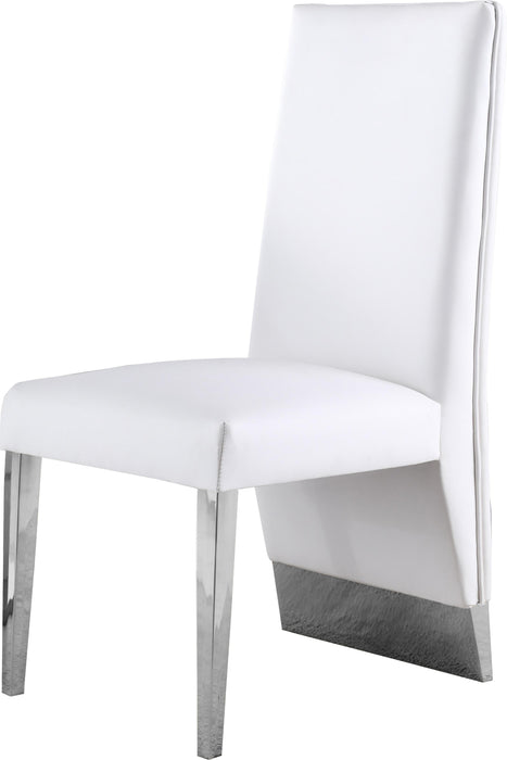 Porsha White Faux Leather Dining Chair - Just Furniture (PA) - Multi Location