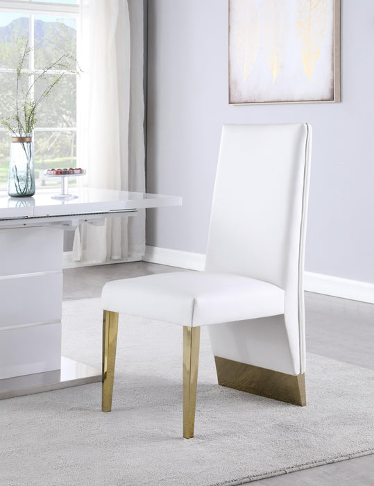Porsha White Faux Leather Dining Chair - Just Furniture (PA) - Multi Location