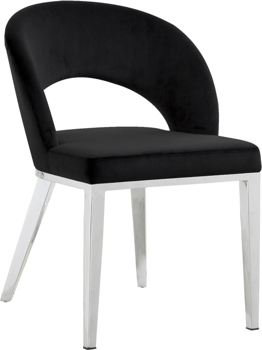 Roberto Black Velvet Dining Chair - Just Furniture (PA) - Multi Location