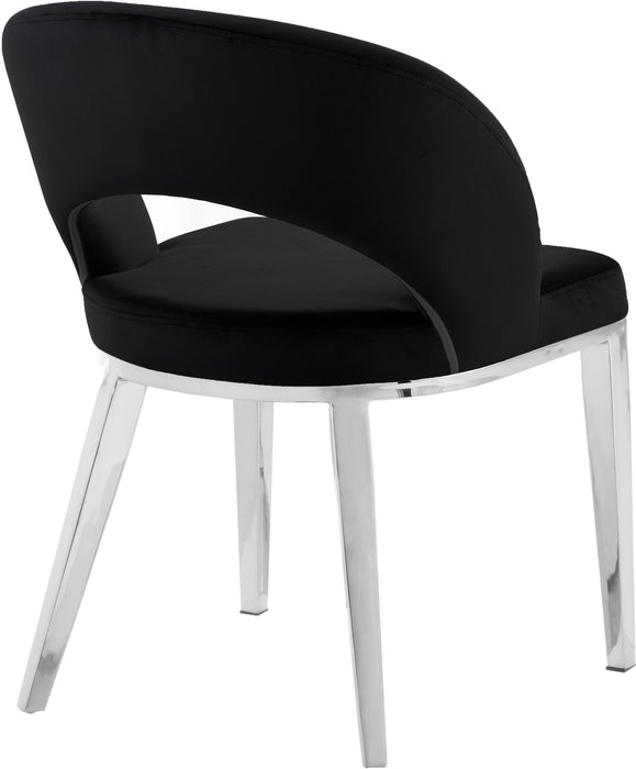 Roberto Black Velvet Dining Chair - Just Furniture (PA) - Multi Location