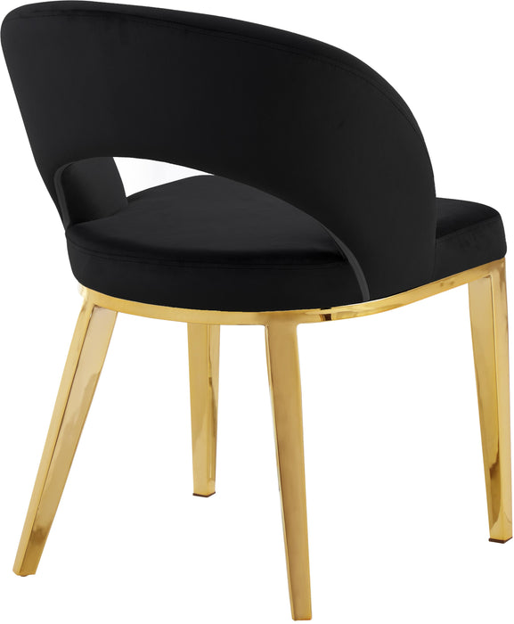 Roberto Black Velvet Dining Chair - Just Furniture (PA) - Multi Location