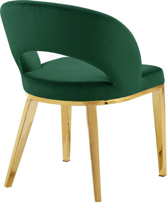 Roberto Green Velvet Dining Chair - Just Furniture (PA) - Multi Location
