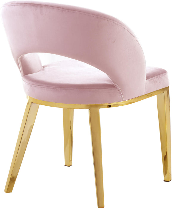 Roberto Pink Velvet Dining Chair - Just Furniture (PA) - Multi Location